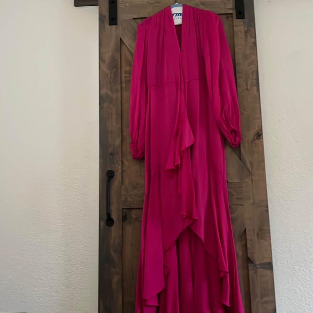 Banana republic pink wrap dress